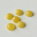 Round Yellow Jade Cabochons