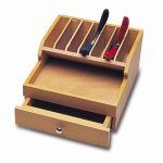 Wood Plier Rack with Drawer