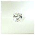 6 x 6 White Cubic Zirconia