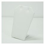 White Faux Leather Earring Stand