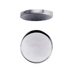 8mm Sterling Silver Round Bezel Cup
