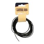 1.0mm Black India Leather Cord 5yd
