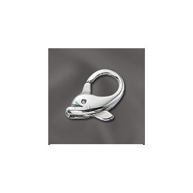 Sterling Silver 13MM Dolphin Shape Clasp