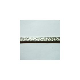 Sterling Silver Hammered Pattern Wire, 4 x 1.5mm. Sold by the inch.