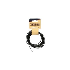 0.5mm Black India Leather Cord 5yd