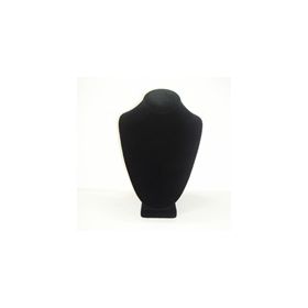 Medium Black Velvet Contoured Bust