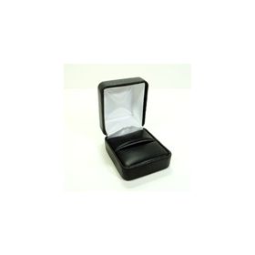 Black Faux Leather Ring Box