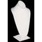 Large Contoured Bust - White Leather